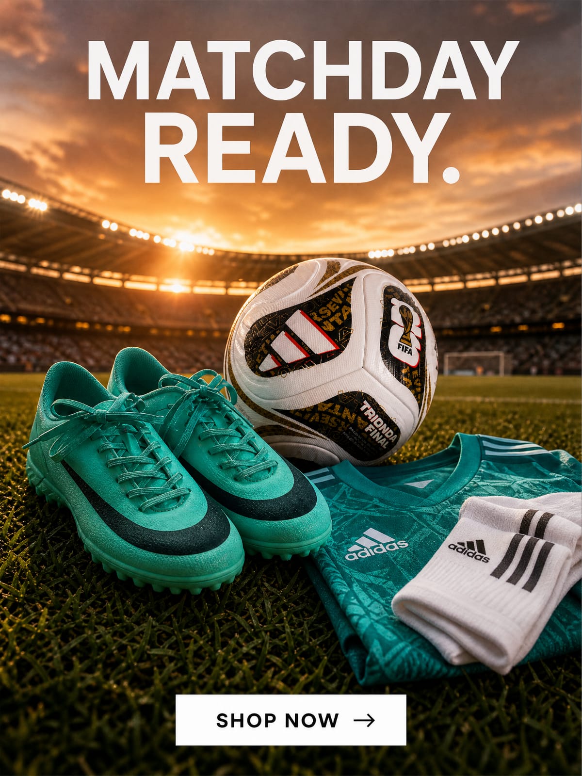 Nike Mercurial-Style Turf Football Shoes – Black & Cyan